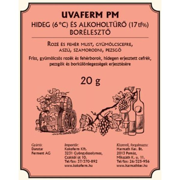 Drojdie Uvaferm PM 20g