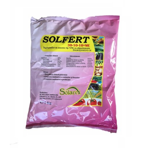 Ingrasamant foliar Solfert 30-10-10 + ME 1kg