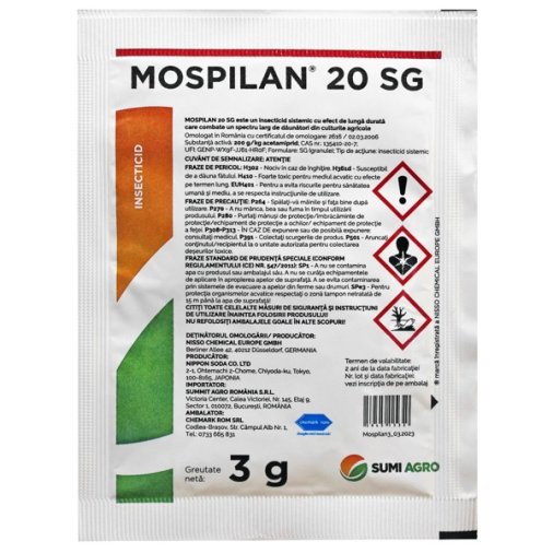 Insecticid Mospilan 20 SG 3gr