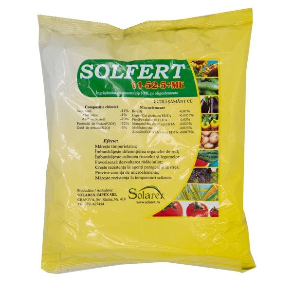 Ingrasamant Solfert 11-52-5 + ME 1kg