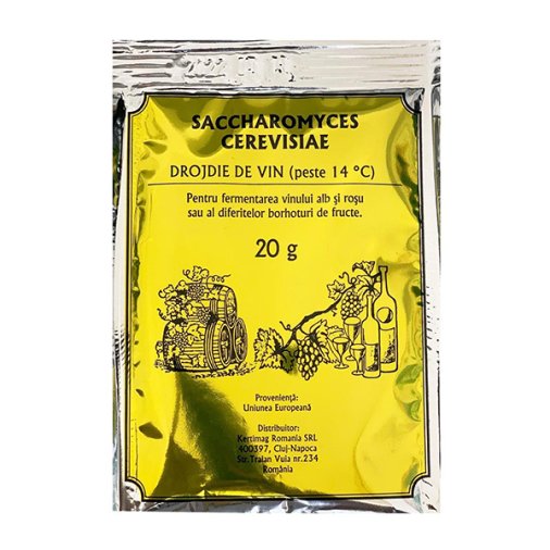 Drojdie de vin Saccharomyces Cerevisiae 20g